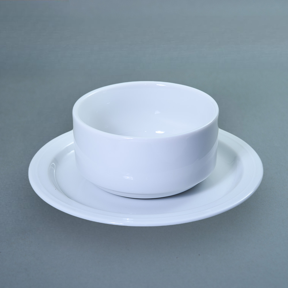 Arnold Soup Cup Saucer – durable porcelain for hotels